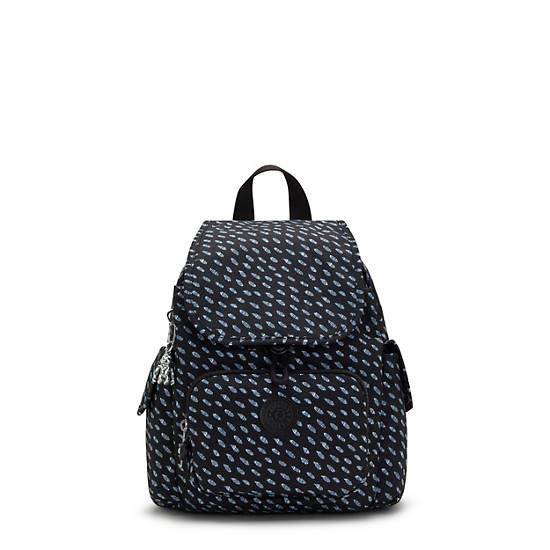 Kipling City Pack Mini Printed Rygsække Sort | DK 1493DF